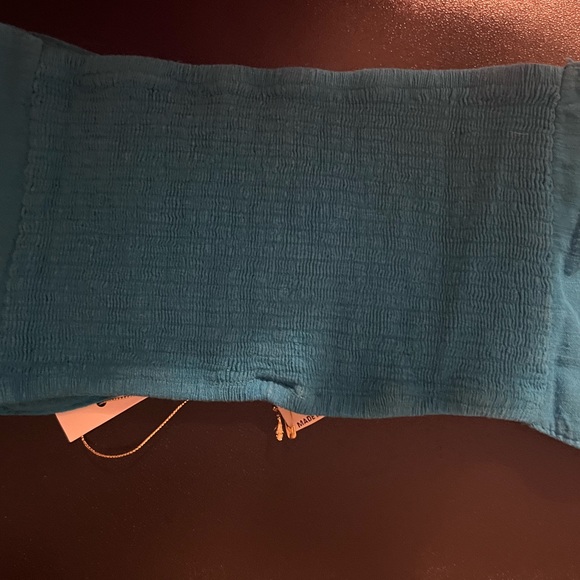 Blanco by nature bright blew bra top perfect for summer!! - Picture 2 of 4